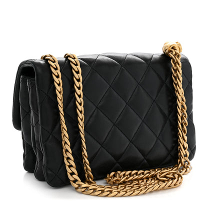 Chanel Lambskin Quilted Small Pillow Crush Flap Black 3 of 11