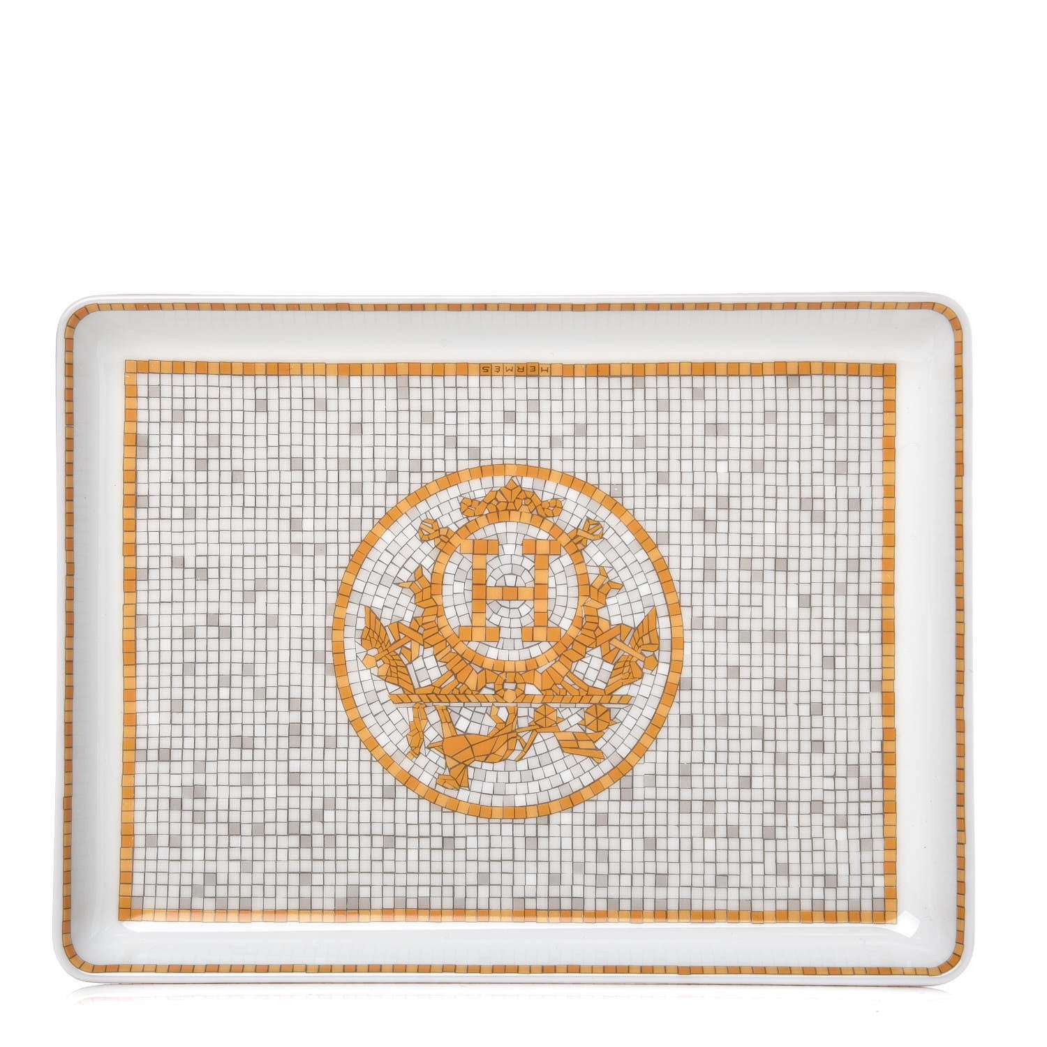 Hermes Porcelain Mosaique au 24 Sushi Plate 1 of 5