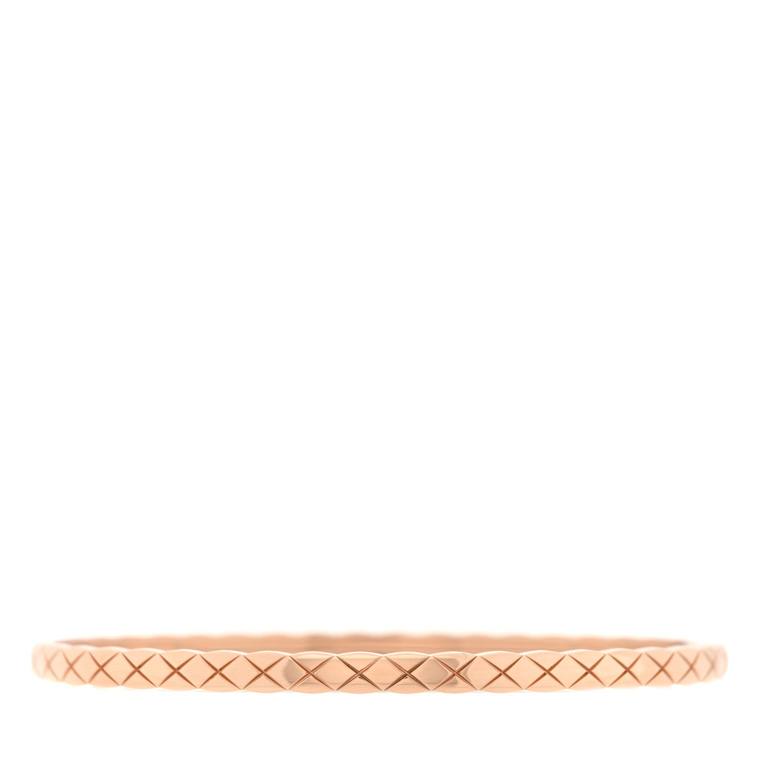 Chanel 18K Beige Gold Mini Coco Crush Bangle Bracelet L 1 of 4