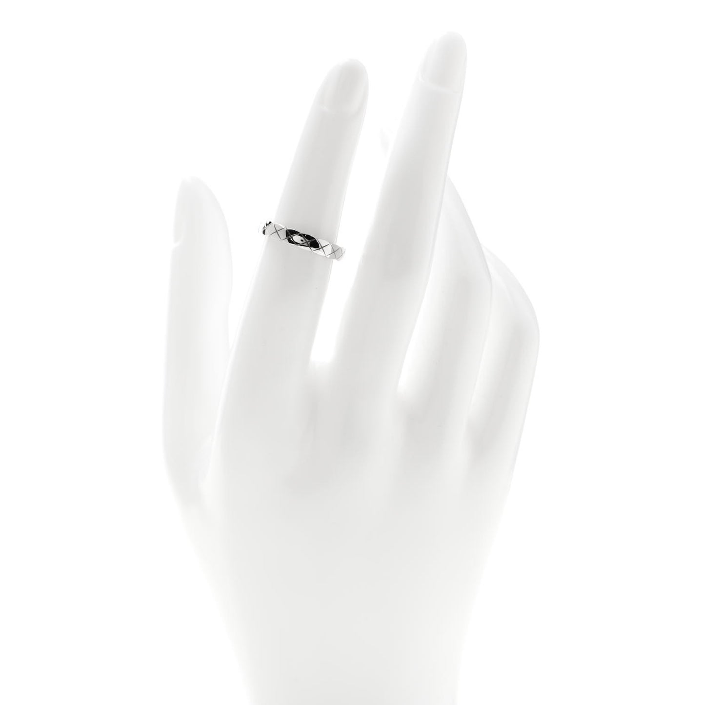 18K White Gold Mini Coco Crush Ring 49 5