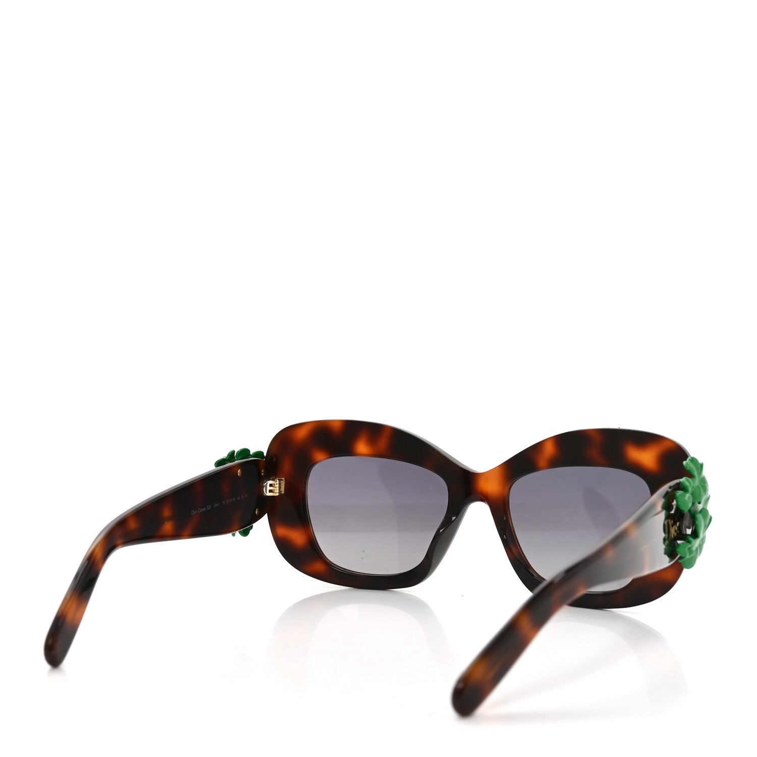 Christian Dior Clover S3I Square Sunglasses Tortoise 4 of 8