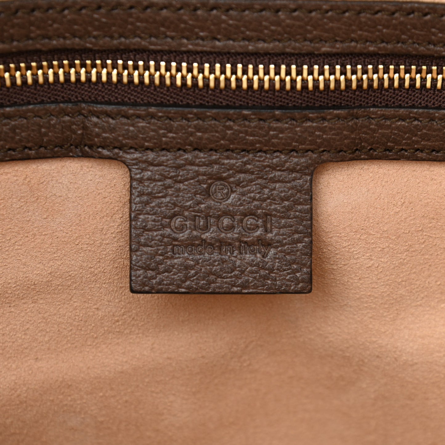 GG Supreme Monogram Medium Ophidia Shopping Tote Brown