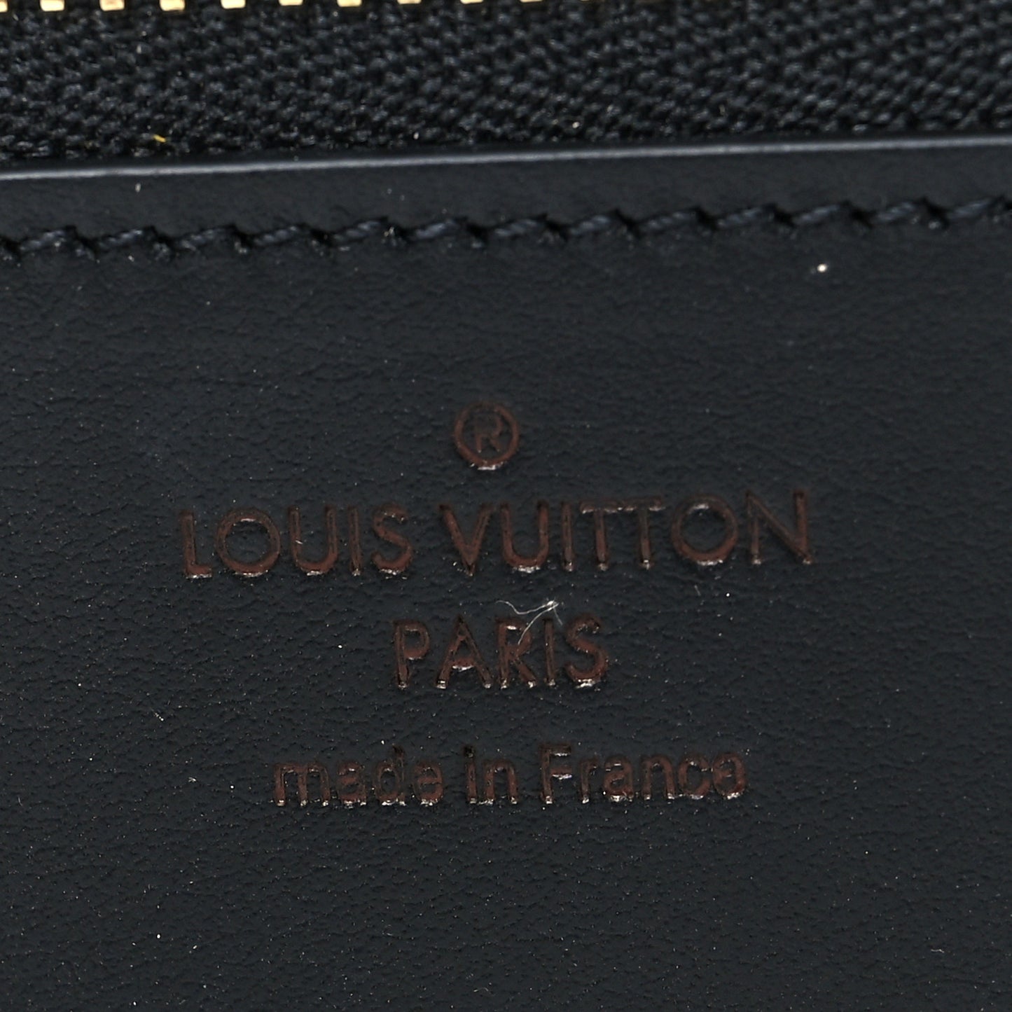 Monogram Emilie Zippered Sunglasses Case Black