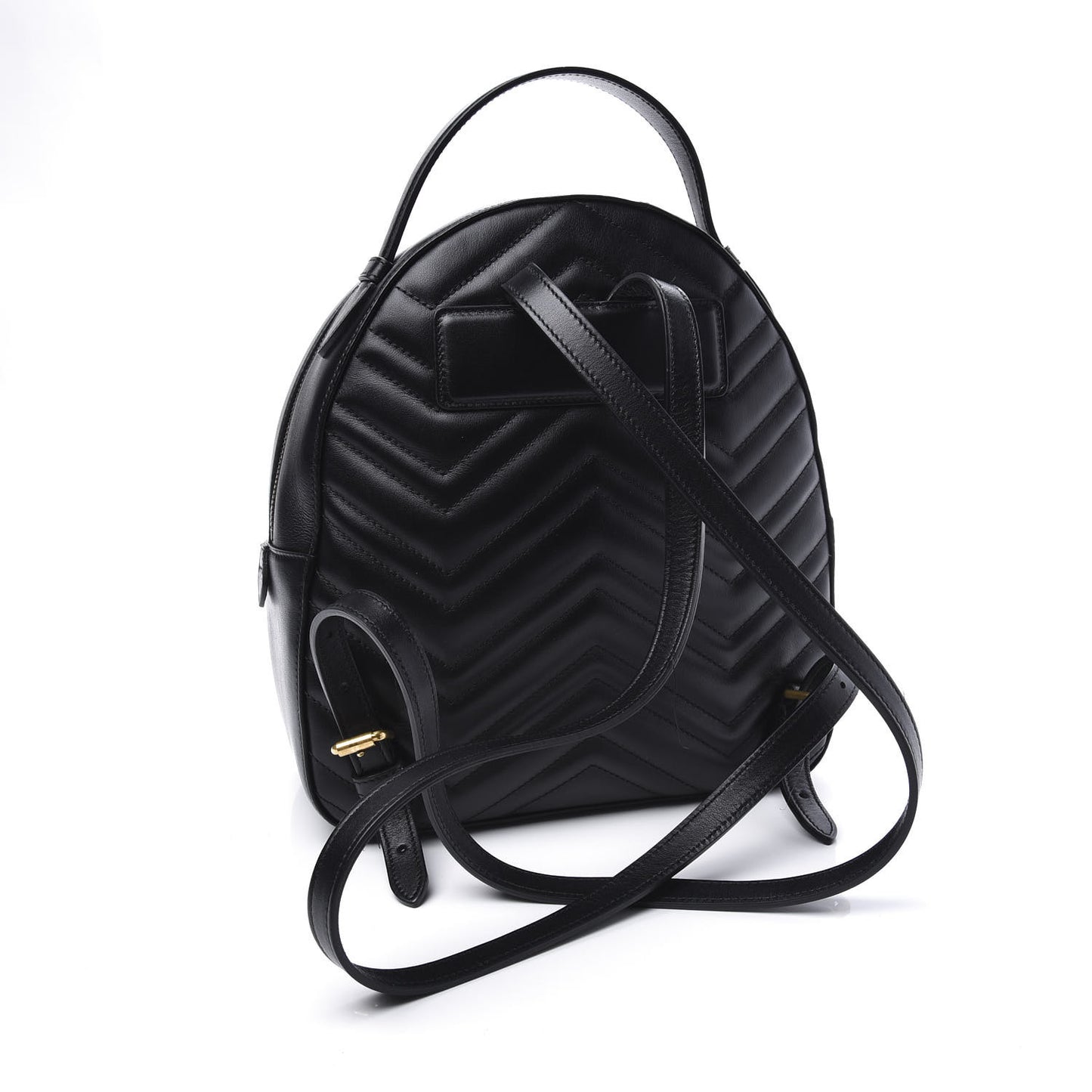 Calfskin Matelasse GG Marmont Dome Backpack Black