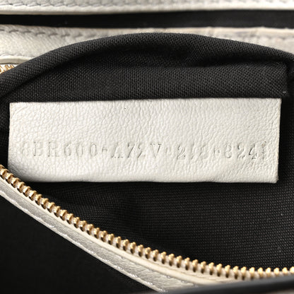 Fendi Nappa FF 1974 Embossed Baguette White 7 of 10