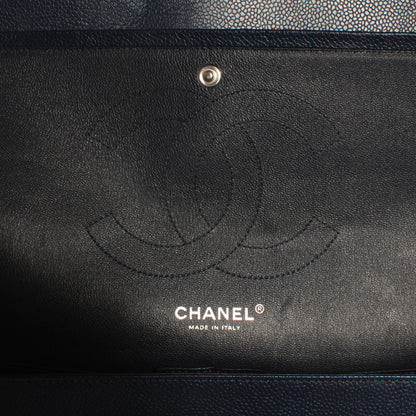 Chanel Caviar Jumbo Double Flap Navy Blue 7 of 10