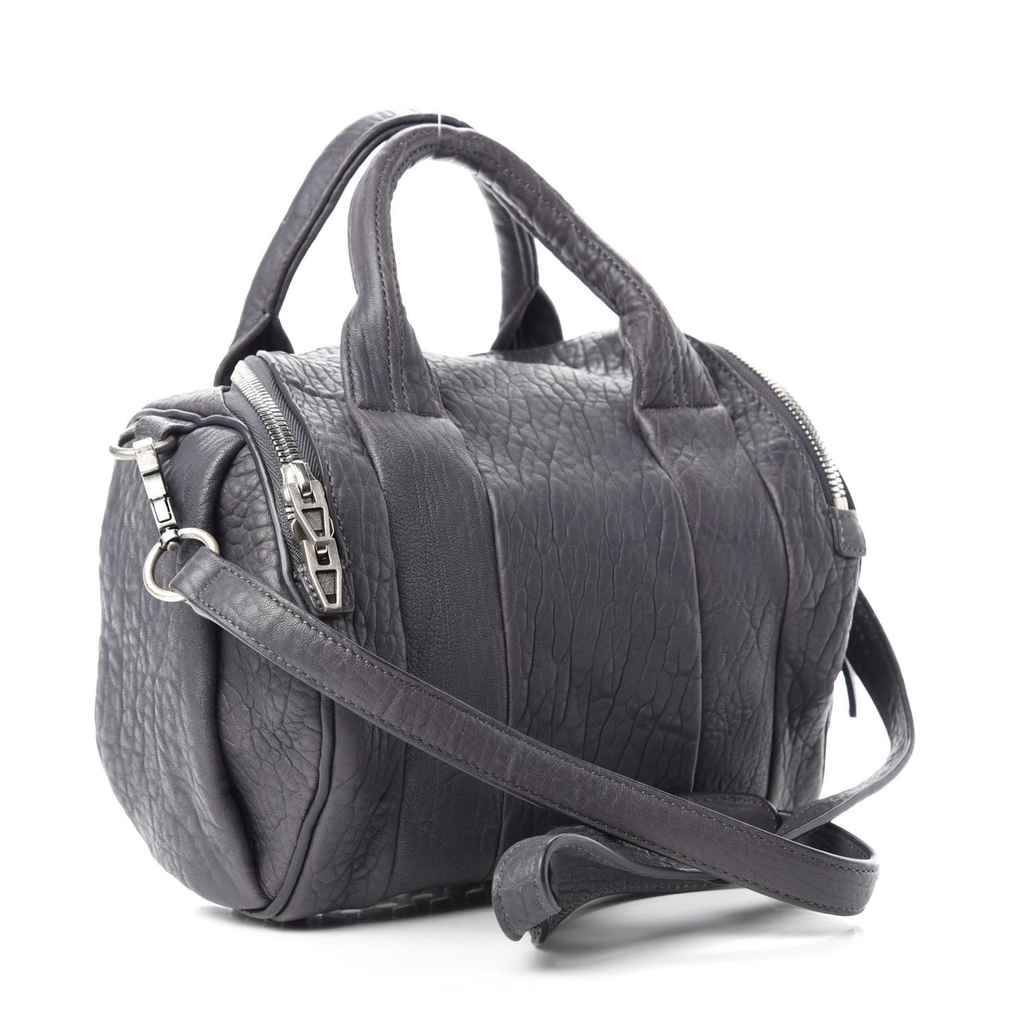 Pebbled Lambskin Rockie Tundra Antique Silver Hardware