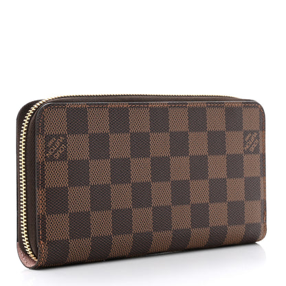 Louis Vuitton Damier Ebene Zippy Wallet Rose Ballerine 3 of 6