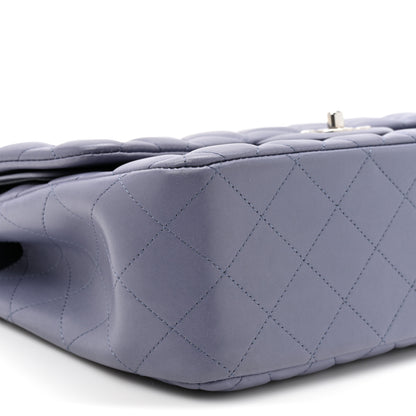 Chanel Lambskin Quilted Jumbo Double Flap Light Purple 10 of 10