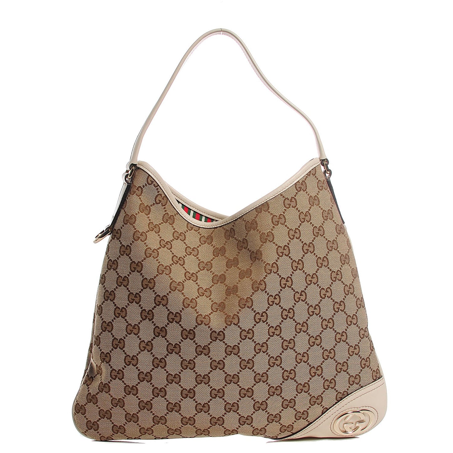Monogram Medium New Britt Hobo Off White