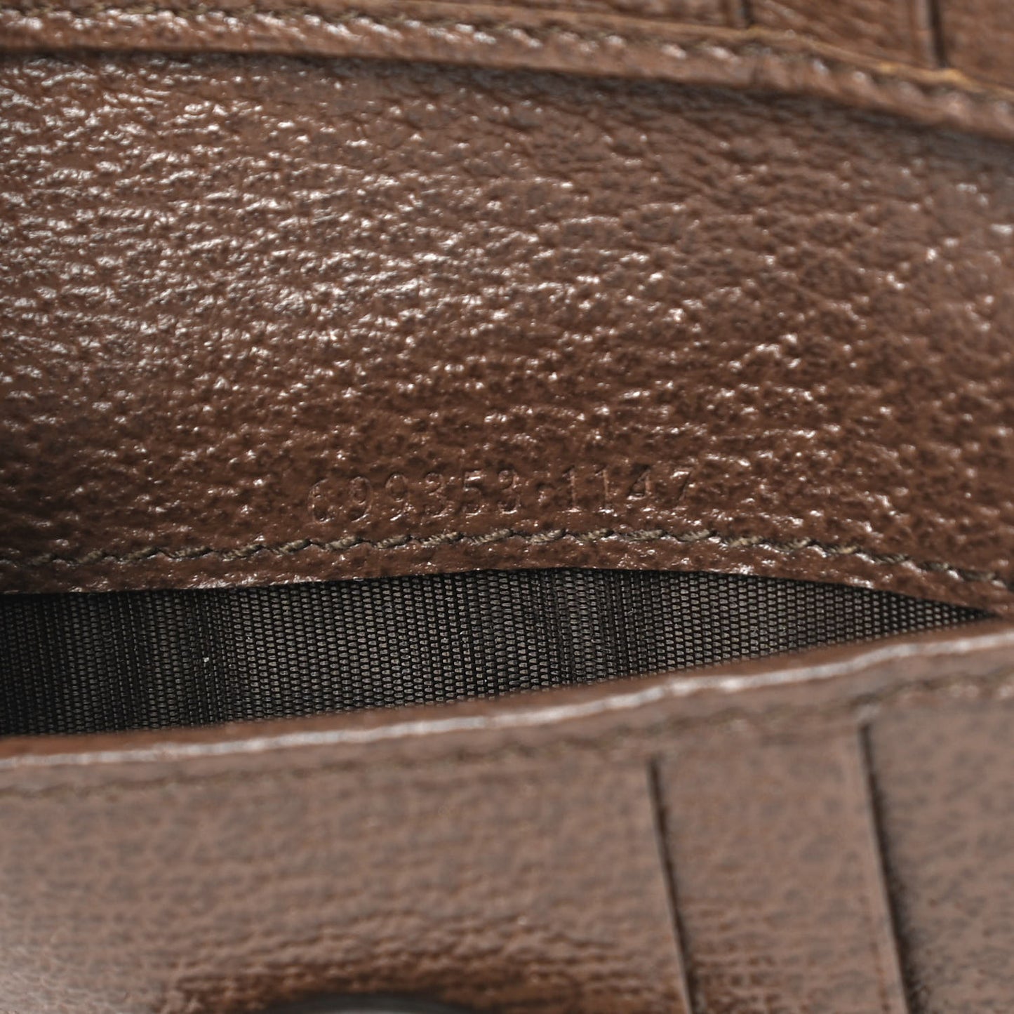GG Supreme Monogram Textured Dollar Calfskin Web Ophidia Overlay Zip Around Card Case Wallet Beige Ebony New Acero