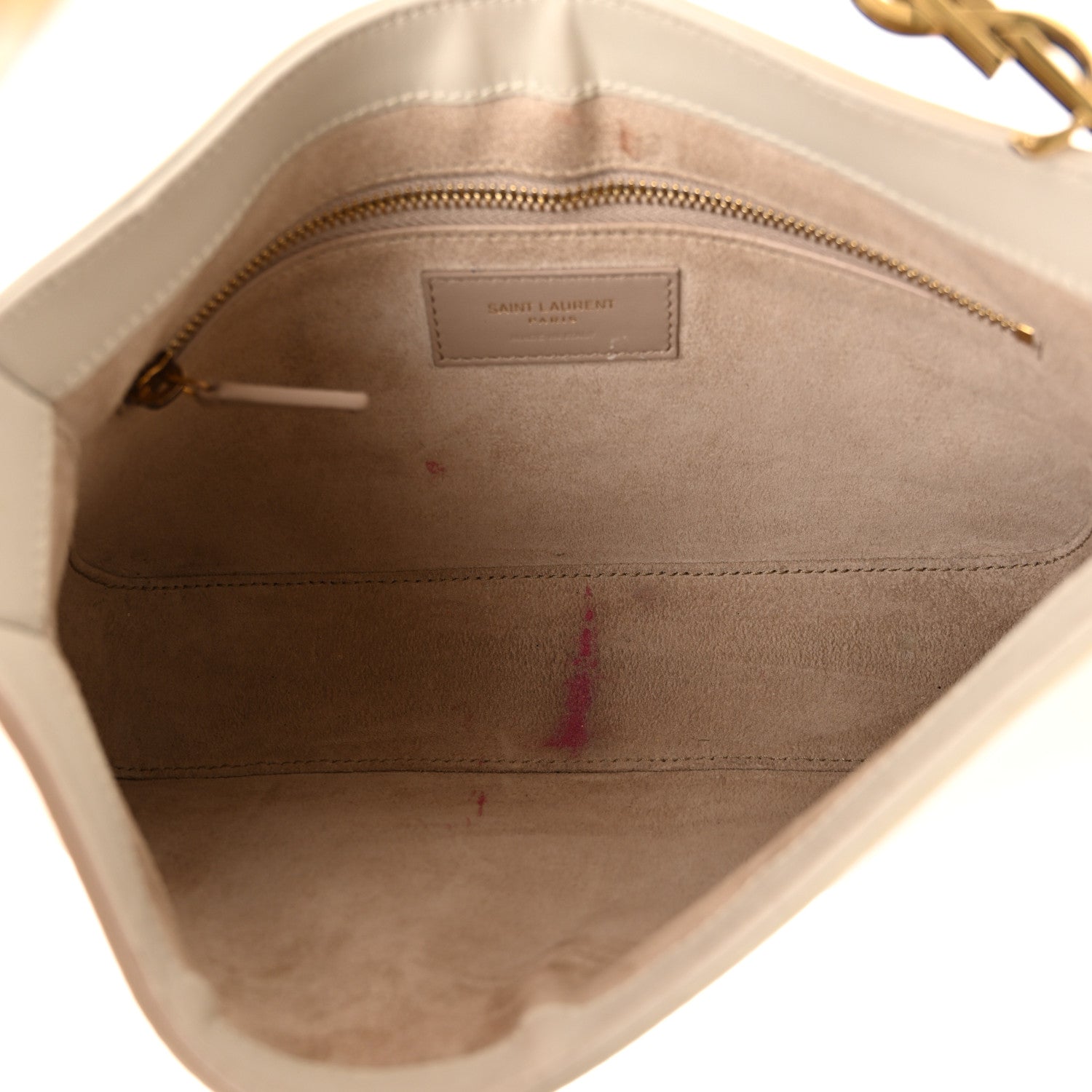 Saint Laurent Smooth Calfskin Le 5 A 7 Hobo Blanc Vintage 5 of 13