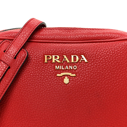 Prada Vitello Phenix Camera Bag Rosso 8 of 10