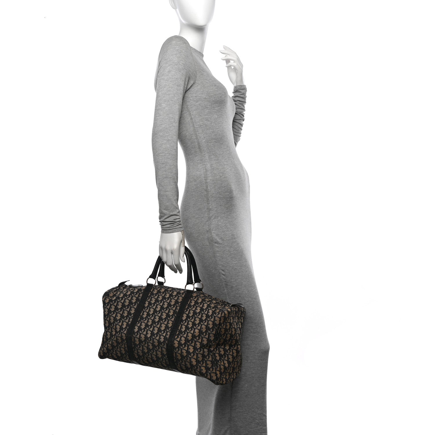 Christian Dior Monogram Duffle Navy Blue 2 of 15