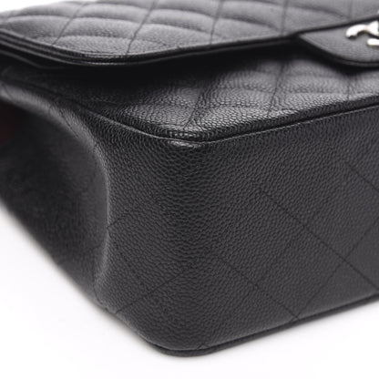 Chanel Caviar Quilted Jumbo Double Flap Black 8 of 11