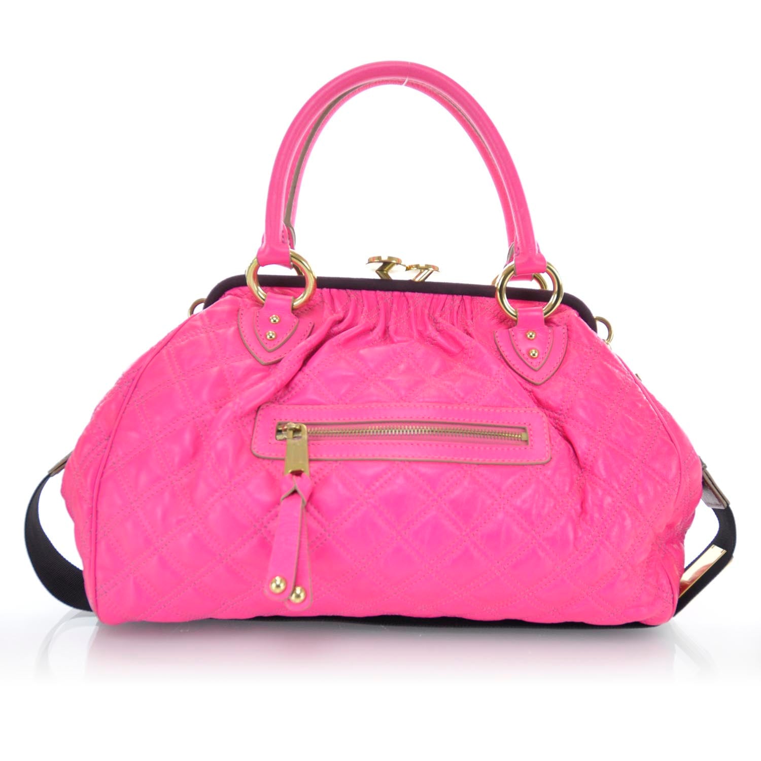 Marc Jacobs Quilted Leather Stam Fluo Pink 1 of 7