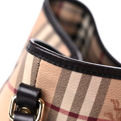 Burberry Haymarket Check Large Canterbury Tote Chocolate 23 of 26