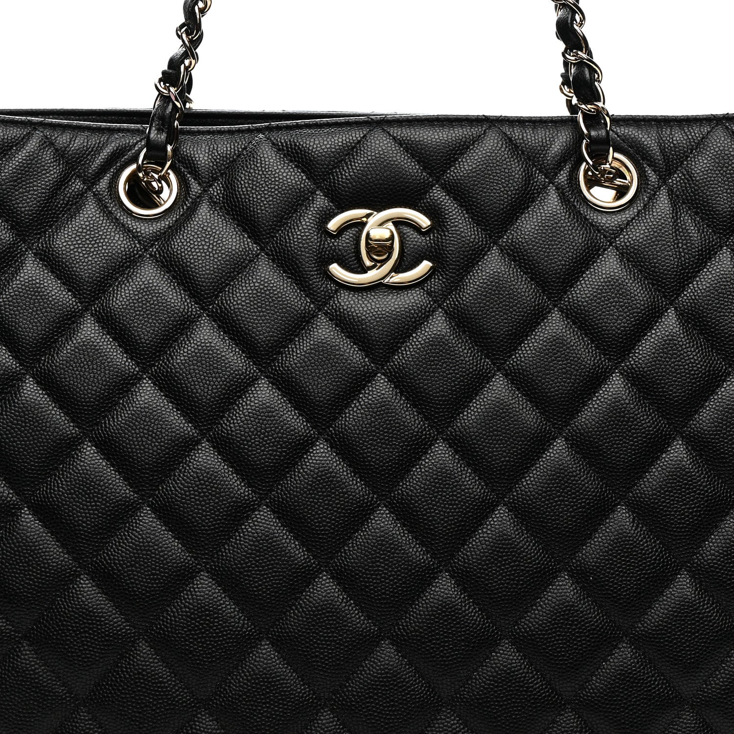 Chanel Caviar Quilted Large Shopping Tote Black 8 of 11