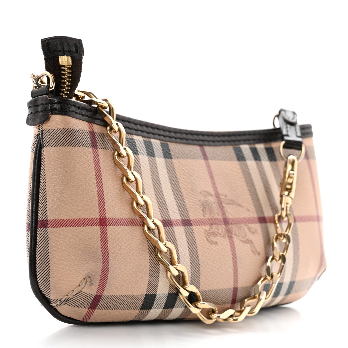 Haymarket Check Clara Pochette Chocolate