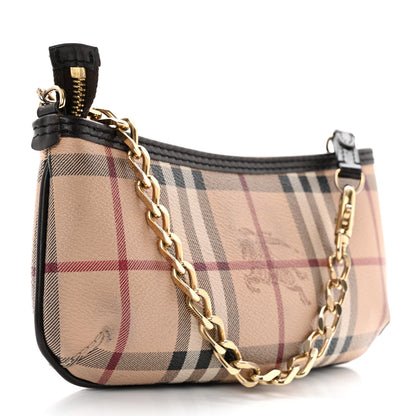 Burberry Haymarket Check Clara Pochette Chocolate 3 of 9