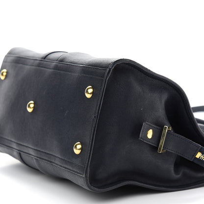 Saint Laurent Sheepskin Small Cabas ChYc Navy 9 of 9