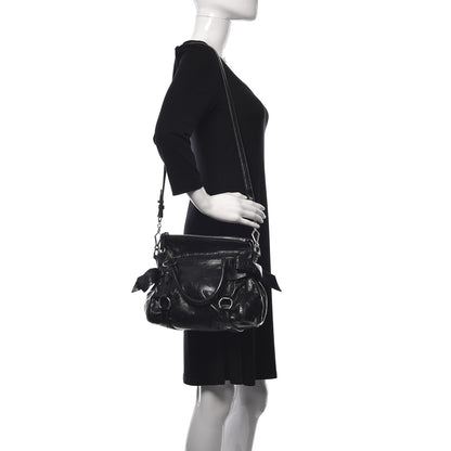 Miu Miu Vitello Lux Mini Bow Bag Black 3 of 11