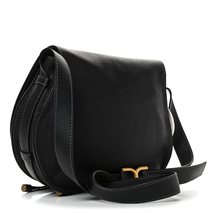 Chloe Calfskin Medium Marcie Round Crossbody Bag Black 2 of 4