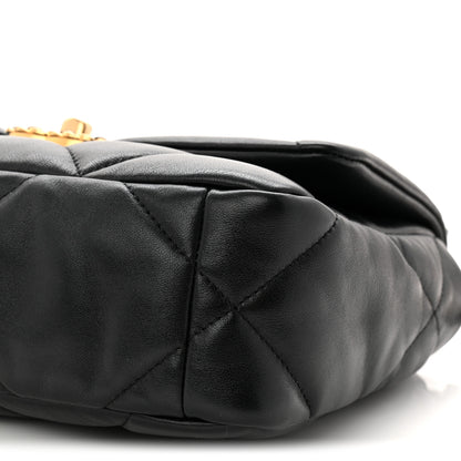 Chanel Lambskin Quilted Medium Chanel 19 Flap Black 19 of 21