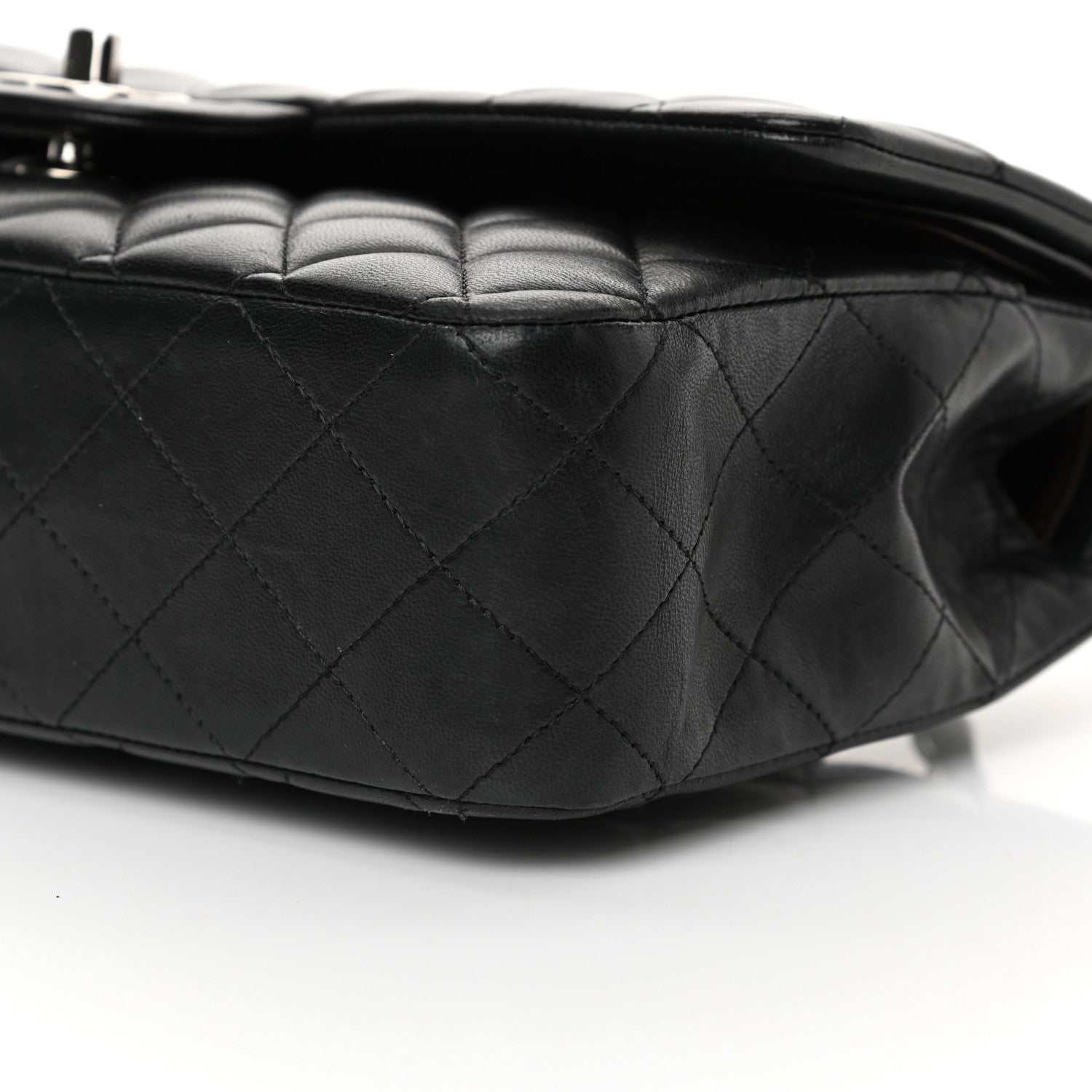 Chanel Lambskin Quilted Medium Double Flap Black 18 of 32