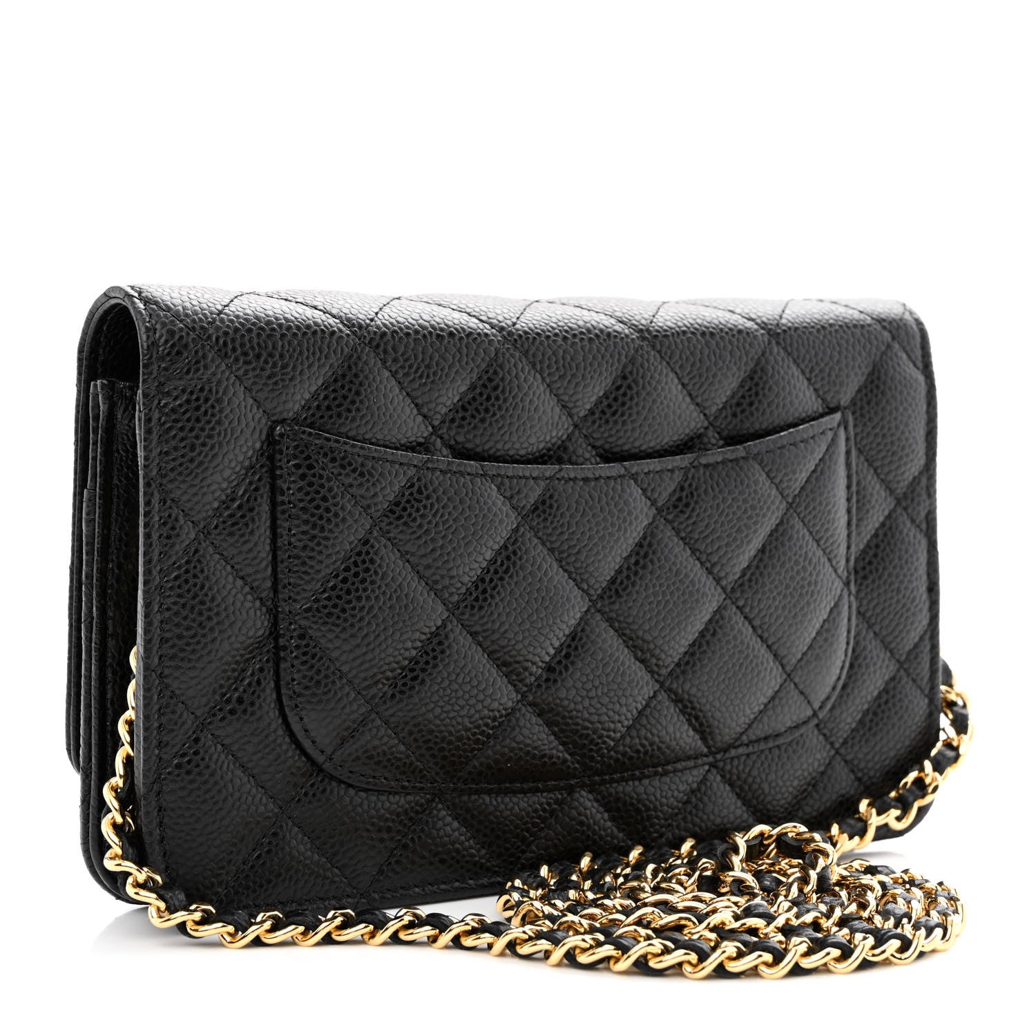 Chanel Caviar Quilted Wallet on Chain WOC Black 3 of 12