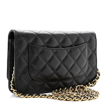 Chanel Caviar Quilted Wallet on Chain WOC Black 3 of 12