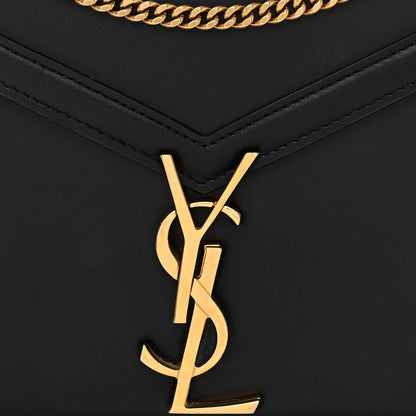 Saint Laurent Smooth Calfskin Monogram Cassandra Clasp Bag Black Rouge Legion 9 of 17