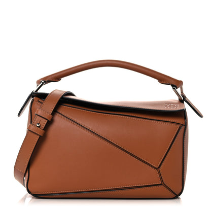 Loewe Calfskin Small Puzzle Bag Tan 1 of 10