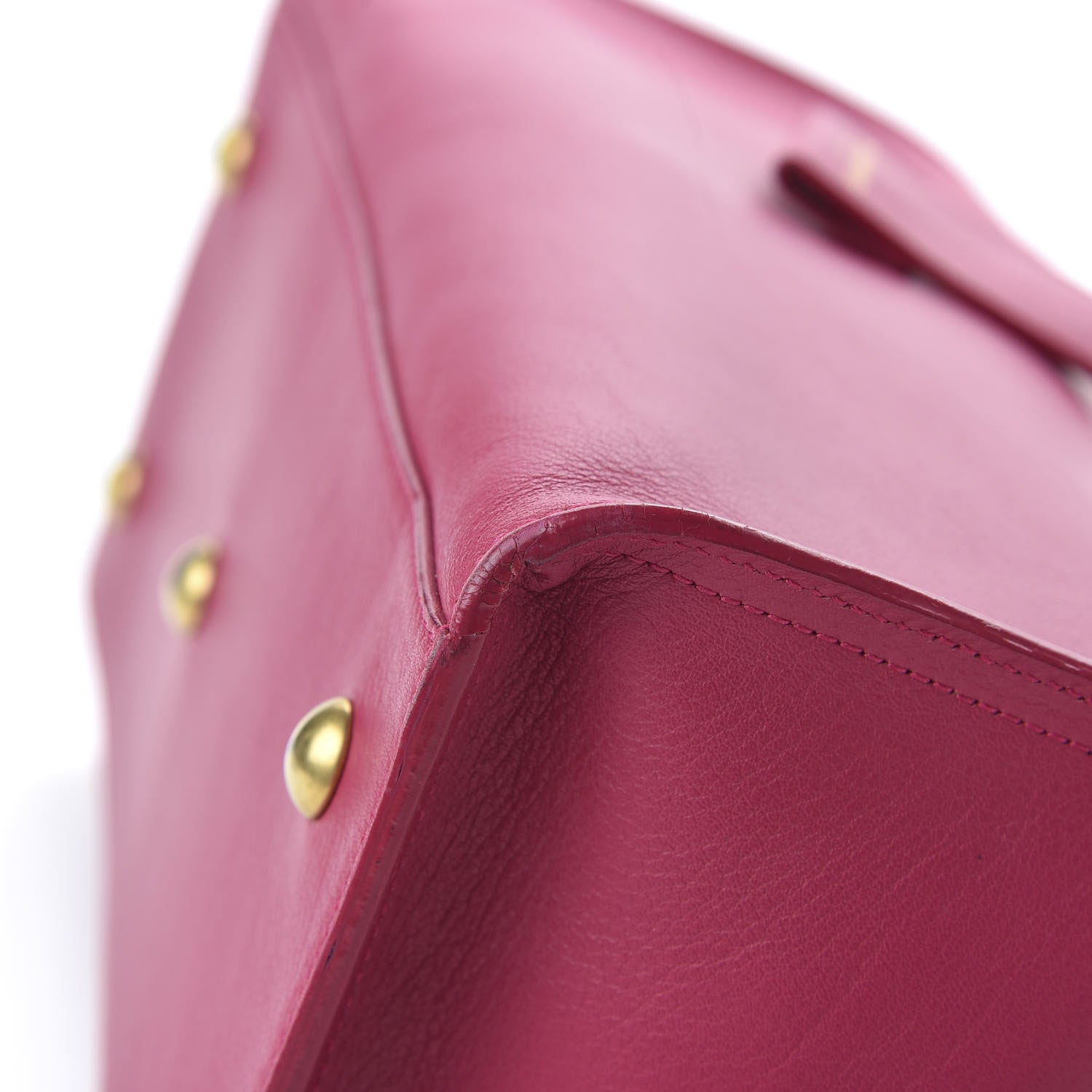 Saint Laurent Calfskin Small Classic Y Cabas Fuchsia 9 of 11