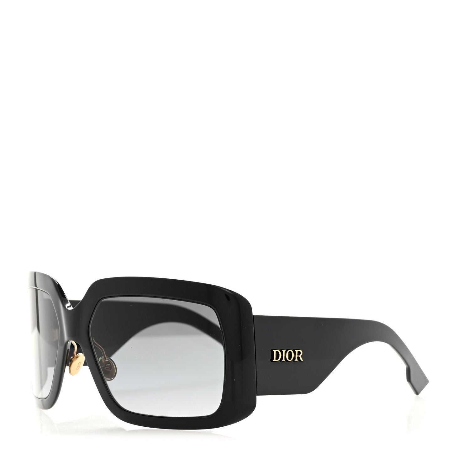 Acetate Dior SoLight2 Square Sunglasses Black