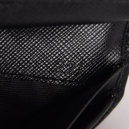 Prada Saffiano Compact Wallet Nero Black 7 of 8