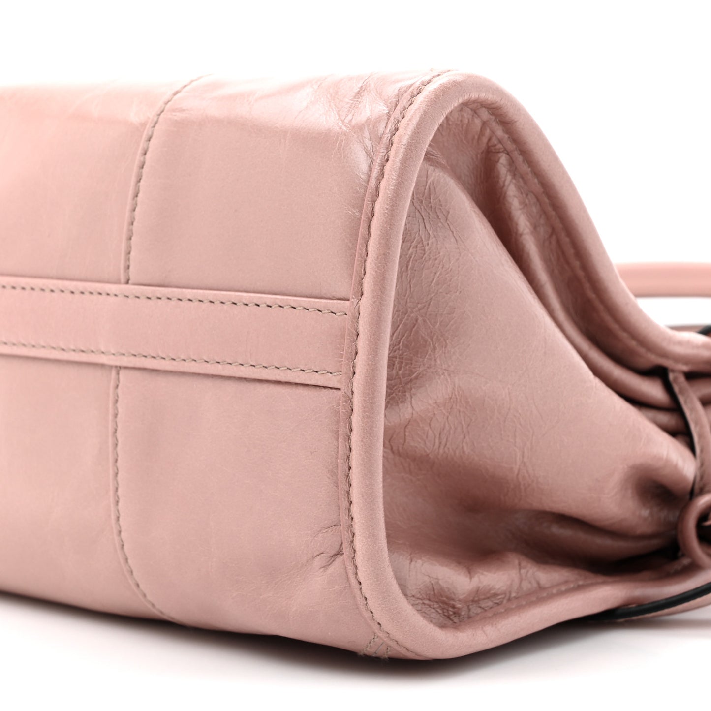 Glossy Calfskin Triangle Medium Bonnie Shoulder Bag Lily Of The Valley