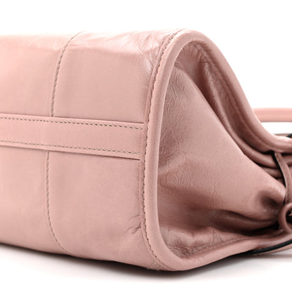 Prada Glossy Calfskin Triangle Medium Bonnie Shoulder Bag Lily Of The Valley 8 of 13