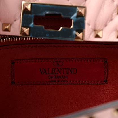 Valentino Garavani Nappa Rockstud Spike Wallet on Chain Water Rose 8 of 8