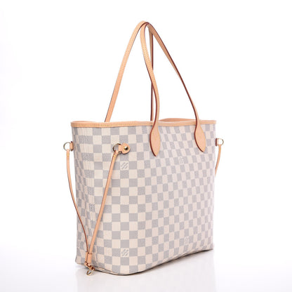 Louis Vuitton Damier Azur Neo Neverfull MM Rose Ballerine 4 of 10