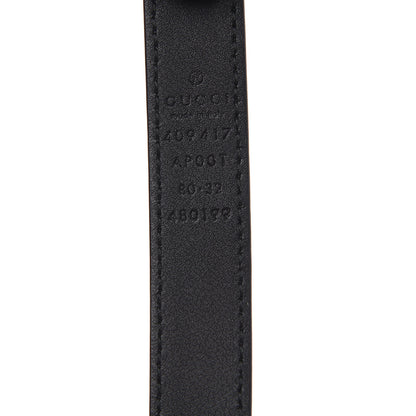 Gucci Calfskin Double G 20mm Belt 80 32 Black 4 of 4