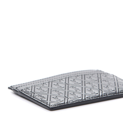 Saint Laurent Monogram Embossed Card Case Black 8 of 9