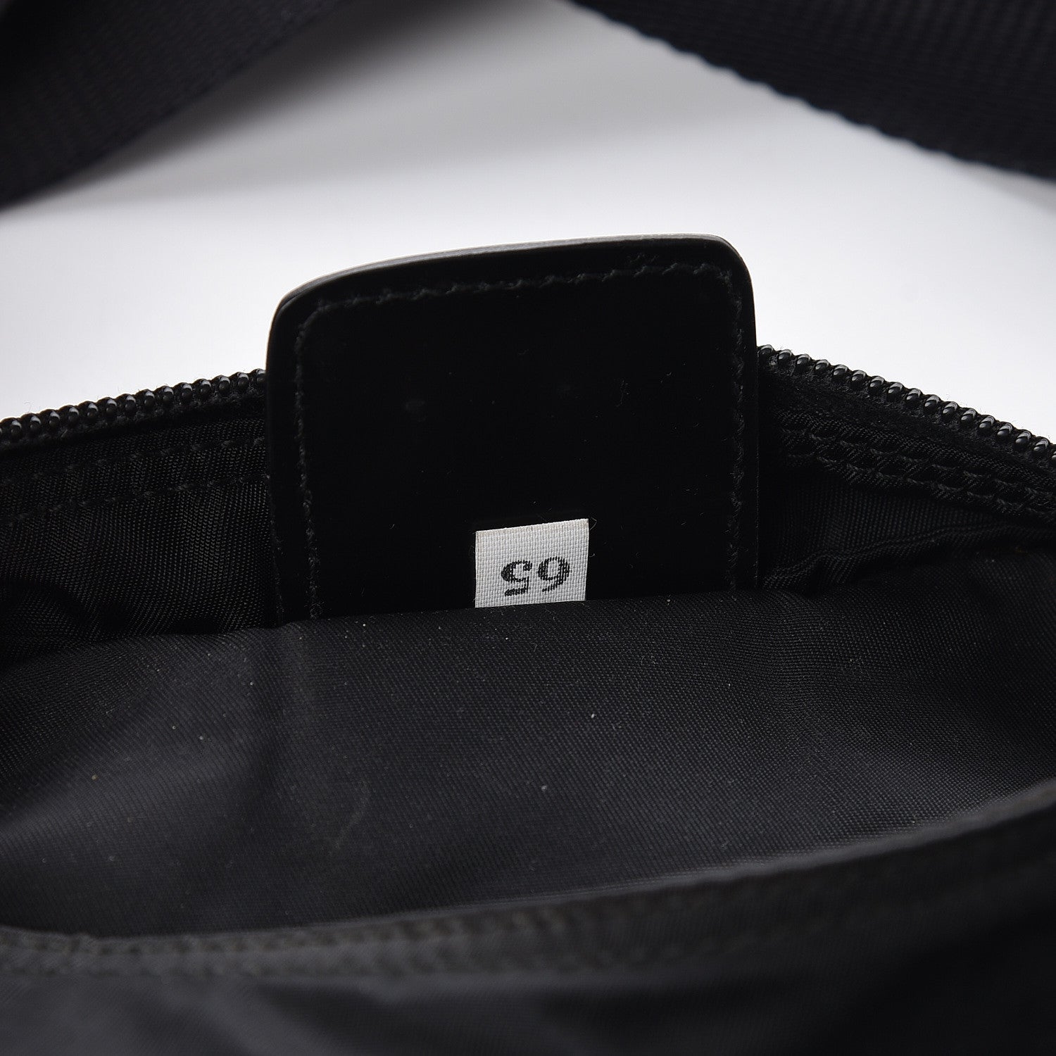 Prada Nylon Flat Messenger Bag Black 7 of 10