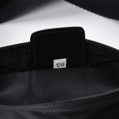 Prada Nylon Flat Messenger Bag Black 7 of 10