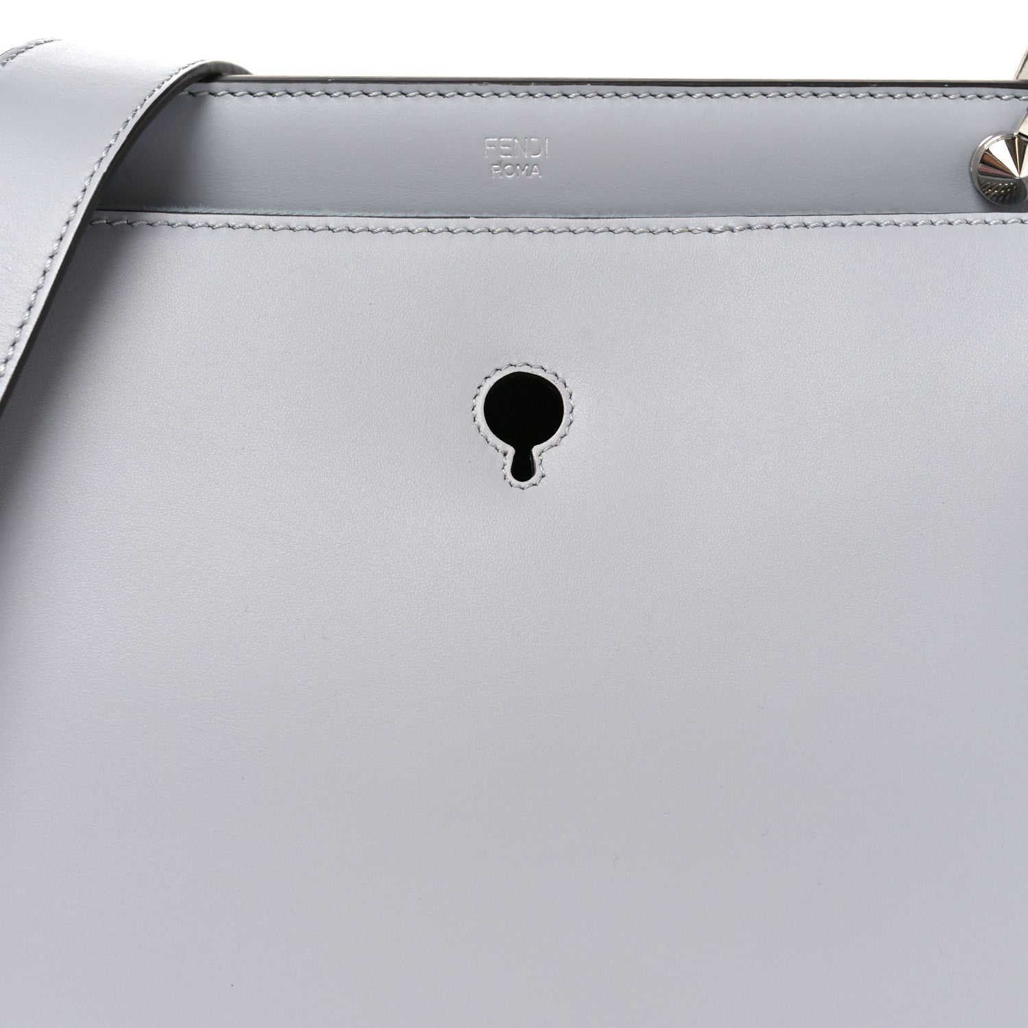Fendi Vitello Baltico Dolce DotCom Satchel Ardesia 9 of 12