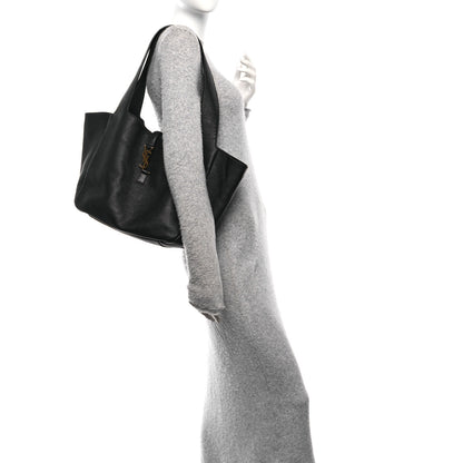 Saint Laurent Grained Deerskin Bea Tote Black 2 of 9