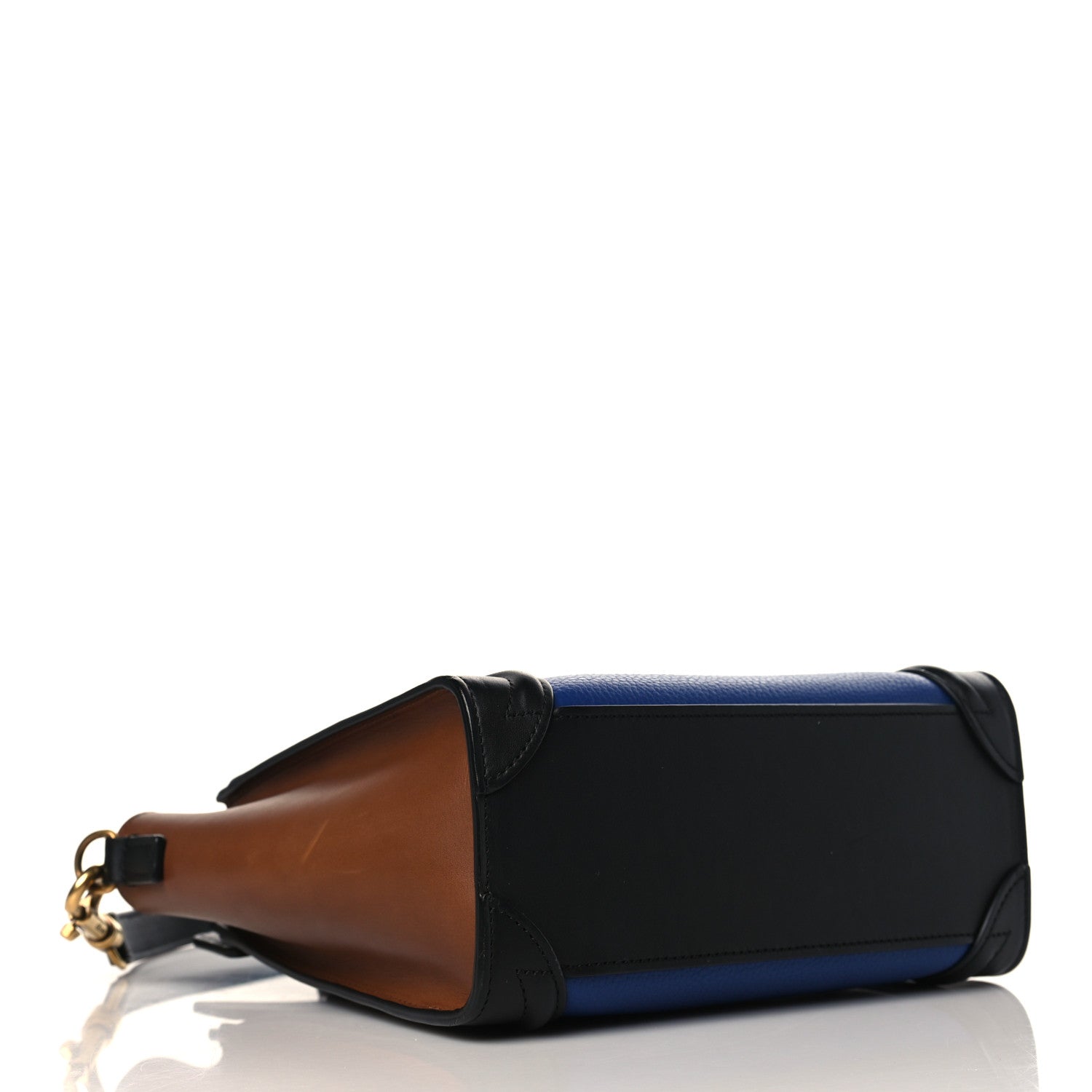 Celine Smooth Drummed Calfskin Nano Tri-Color Luggage Indigo 4 of 8