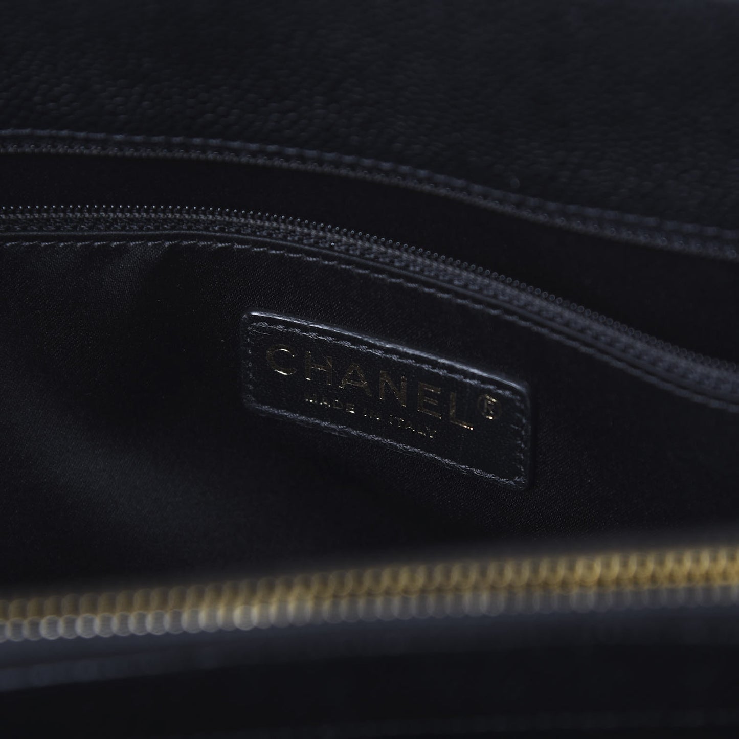 Caviar Quilted Grand Shopping Tote GST Black