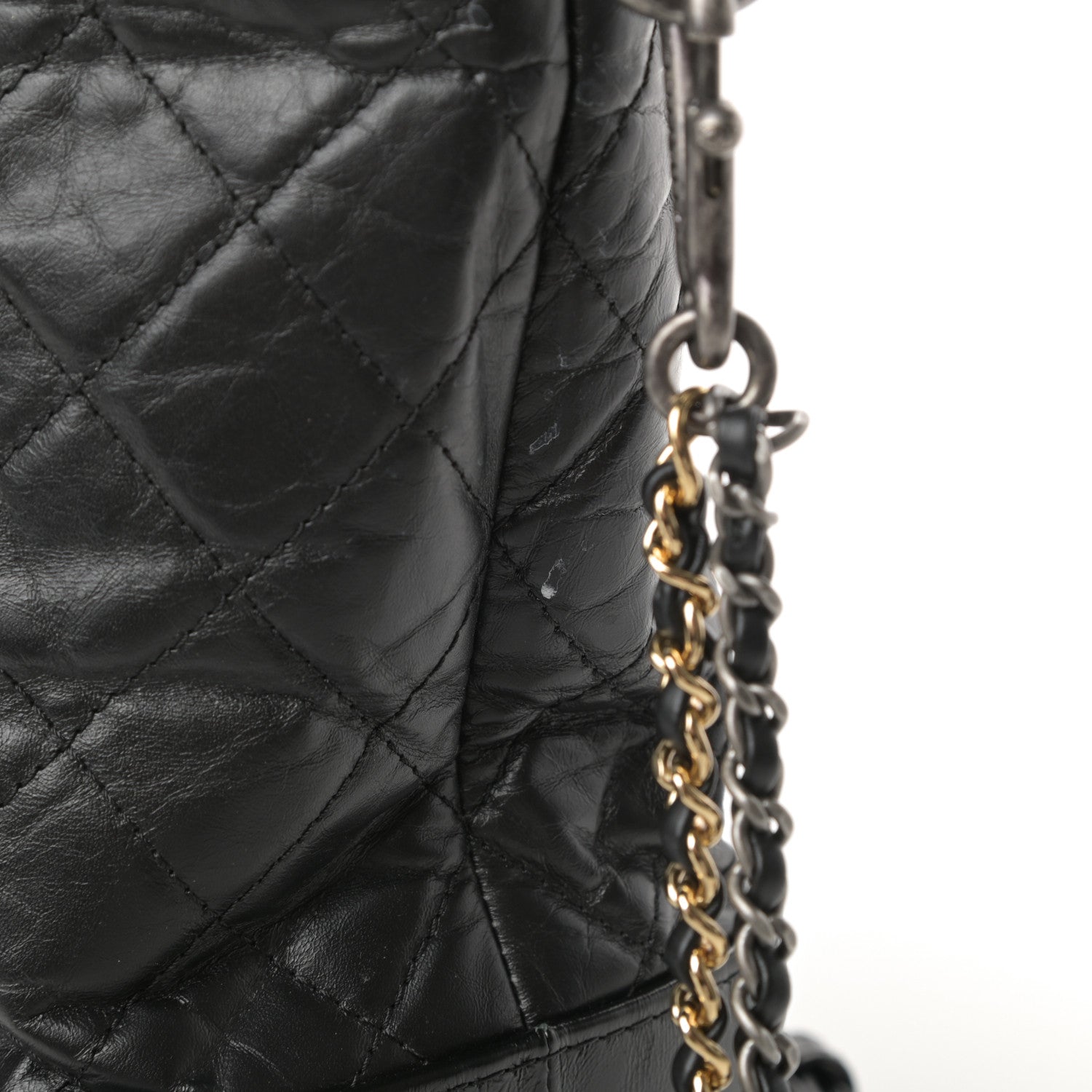 Chanel Calfskin Quilted Large Gabrielle Shopping Tote Black 15 of 17