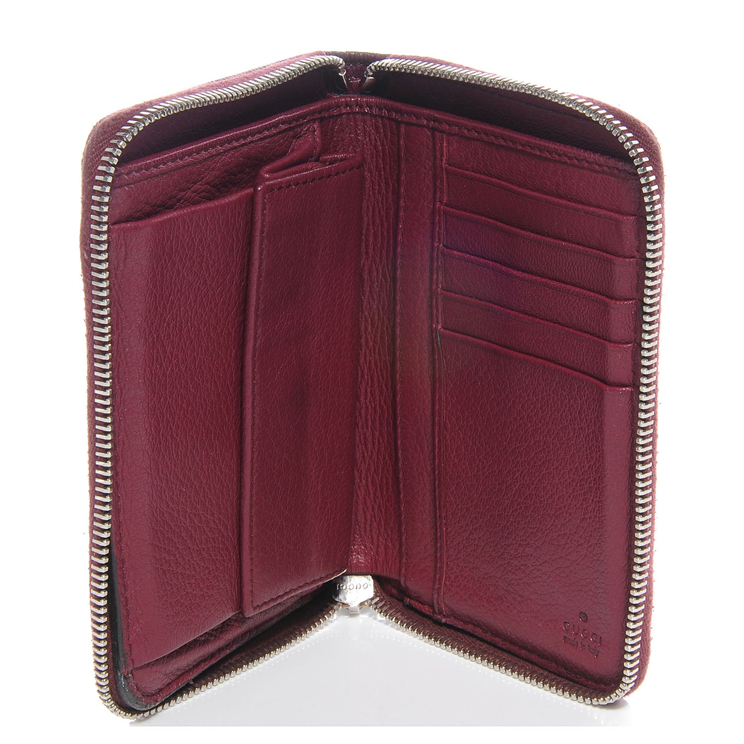 Gucci Calfskin Soho Compact Wallet Bordeaux 5 of 7